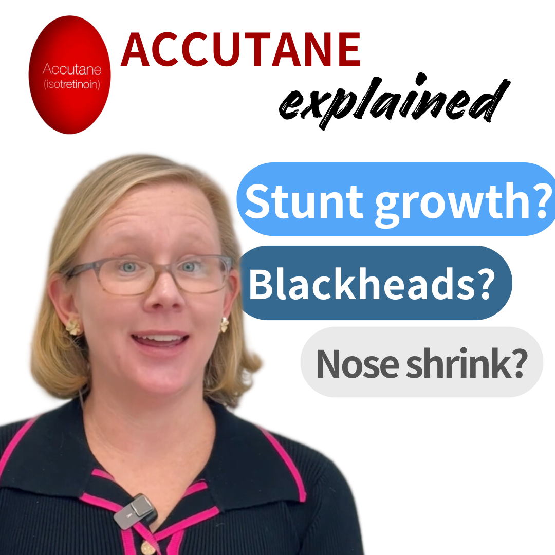 Accutane explained for questions about growth stunt, blackheads, nose shrinking